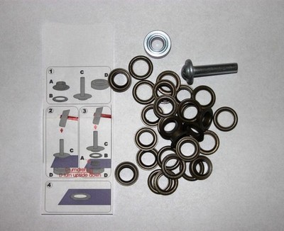 Antique Brass Stainless Steel Disc Eyelets 50 Piece 4mm Internal 7mm Diameter