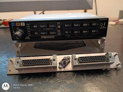 PS Engineering PMA 8000B Audio Panel  with tray , and connectors