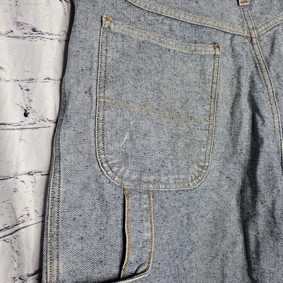 Sean John Baggy Shorts Mens 36 Blue Jean Acid Wash Y2K  Street Vintage Cargo - Image 4 of 4