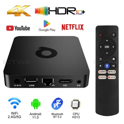 2026 Neu Quad Core 4+32GB TV BOX Android Smart Media Player 5G WLAN6 4K UHD - Bild 1 von 4