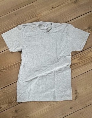American Apparel Unisex Gr M Baumwolle T-Shirt Kurzarm Grau