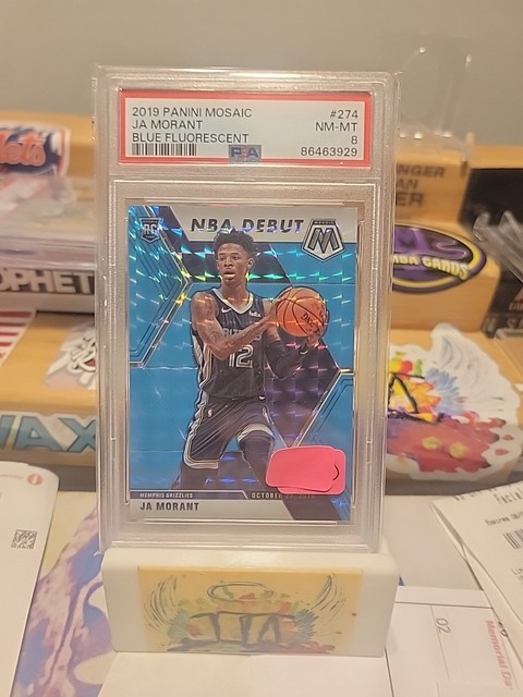 2019-20 Mosaic NBA Debut Ja Morant RC Blue Fluorescent /15 SSP !