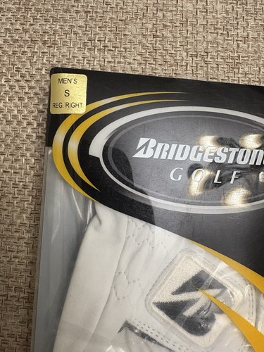 2x Bridgestone Golf Tour Handschuh Premium Cabretta weiß Leder Herren Small Reg RH - Bild 4 von 4