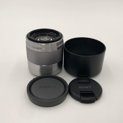 Sony E 50mm f/1.8 OSS Lens Silver for Sony E Mount Excellent