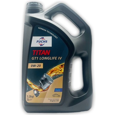 5 L Fuchs Titan Longlife IV 0W-20 | VW 508 00/509 00 | PORSCHE C20 | Motoröl