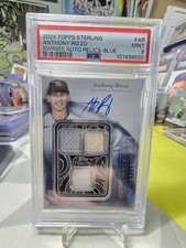 2024 Topps Sterling Anthony Rizzo /10 Relic Patch Auto PSA 9 #AR NY Yankees Pop1