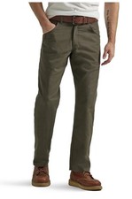 Wrangler Men 32x32 Workwear Relaxed Fit Utility Pants Utility Pockets Green NWT