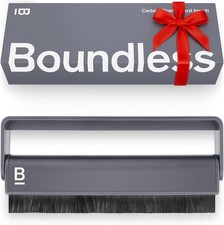 Boundless Audio Record Cleaner Brush - Carbon Fiber Anti-Static Midnight Grey