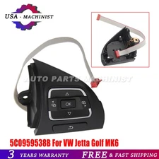 For VW Jetta Golf MK6 Right Side MF Steering Wheel Control Button 5C0959538B US