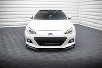 Front Ansatz V.2 FüR Subaru BRZ Schwarz Hochglanz Spoilerlippe Schwert Splitter
