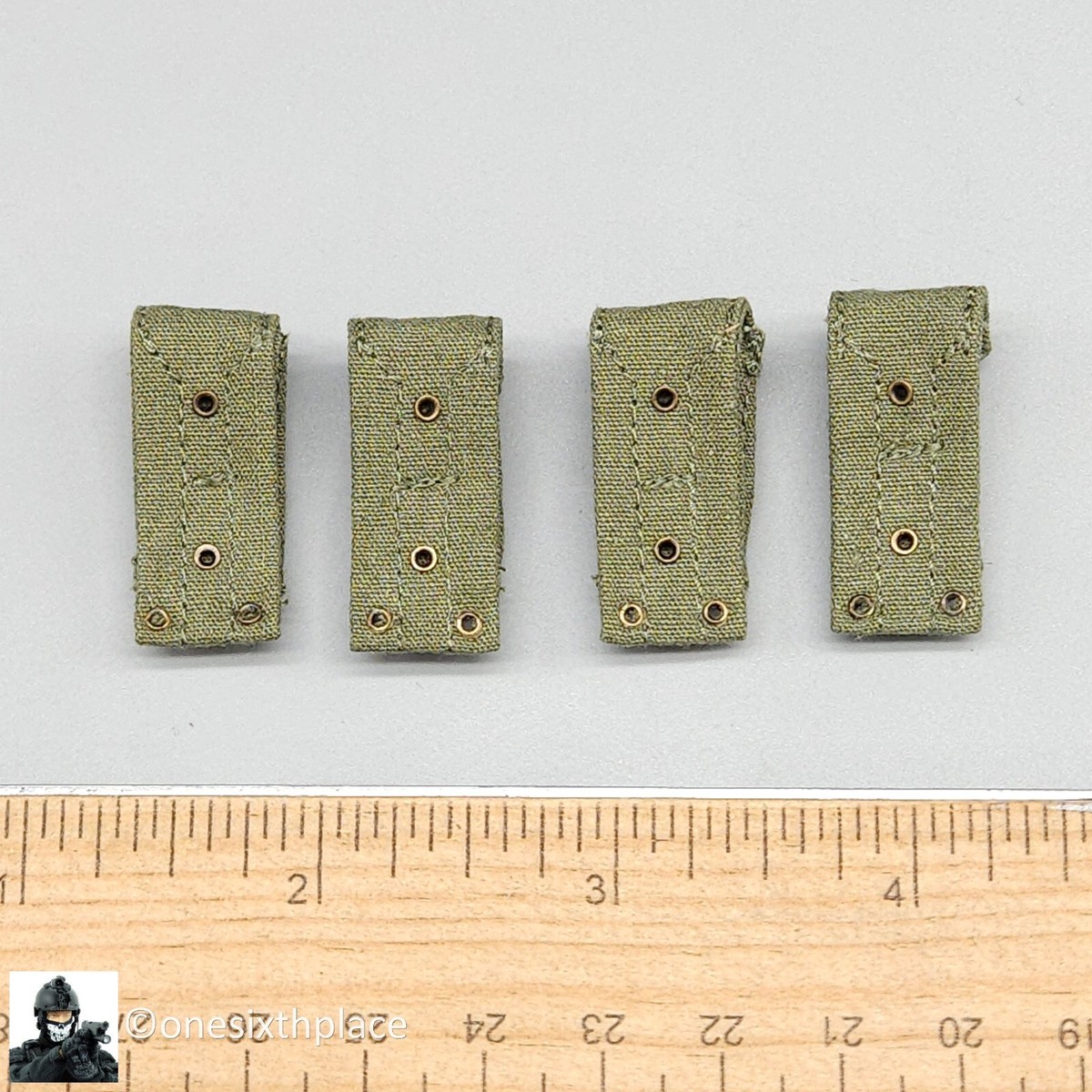 1:6 QO Toys Vietnam US Army Corpsman M61 M14 Ammo Pouch (x4) for