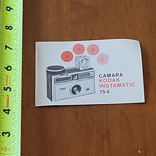 KODAK CAMERA INSTAMATIC 154 MANUAL RARE OLD VINTAGE