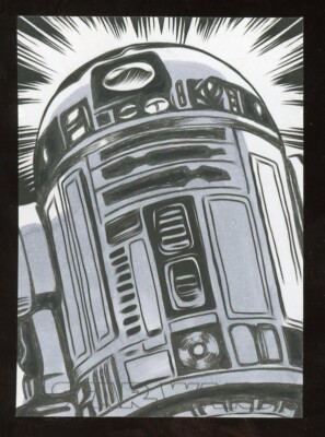 その他 Topps StarWars HIGHTEK sketch card R2-D2 Topps StarWars HIGHTEK sketch card R2-D2