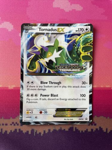 Pokemon Card Tornadus EX BW96 Ultra Rare Prerelease STAMPED Near Mint - Picture 1 of 2