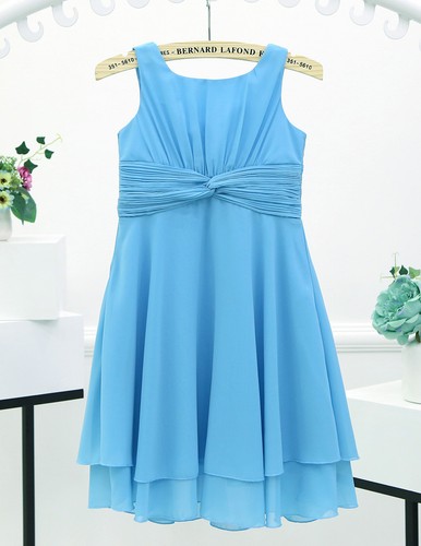 Flower Girls Princess Dress Birthday Wedding Bridesmaid Formal Party Gown Maxi - Picture 12 of 46