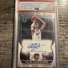 2022-23 Bowman University Chrome Prospect Autographs #101 Wembanyama PSA 9/10!