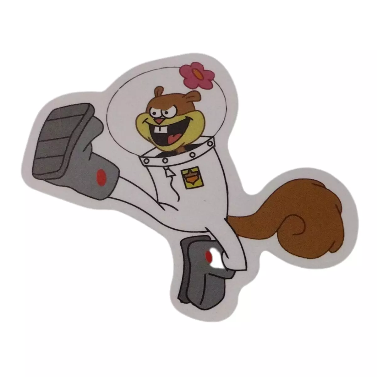 Spongebob Squarepants Angry Kicking Sandy Sticker | eBay