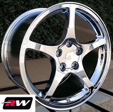 17 X8.5 18 X9.5 Inch Wheels For Chevy Corvette C4 1988-1996 Chrome C5 Y2k Rims