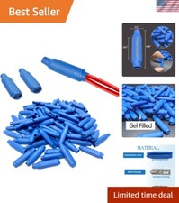 Durable 100PC Blue Butt Splice Connectors - Ideal for Telephone Alarm Wiring