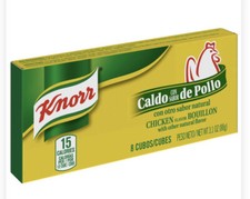 Knorr 8 Bouillon Cube-Chicken Flavor 3.1 oz/pk-Caldo Con Sabor De Pollo