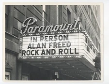 Stunning ALAN FREED Paramount Marquee VTG Original Gelatin Silver POPSIE Photo