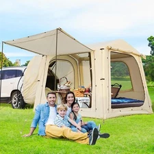 NAIZEA SUV Tent for Camping 6 Person Inflatable Tents for Camping with Awning