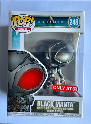 2018 Funko Pop DC Heroes Black Manta Aquaman Target Exclusive #248 Vinyl  Figure