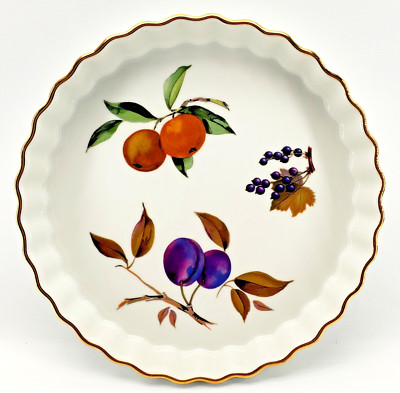 Royal Worcester Evesham Quiche Pan Dish Tart Flan Almost 9''