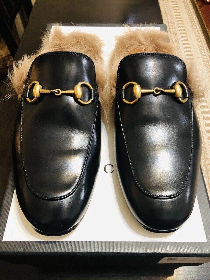 Gucci Princeton Leather Slipper Size 5.5 US