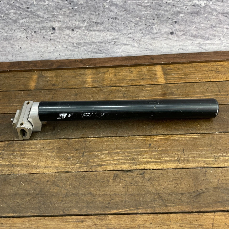 Tija de sillín vintage Haro Fusion 30,6 mm BMX MTB negra micro ajuste aleación 300 Foto 4 de 4