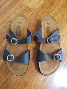 two strap rhinestone sandals