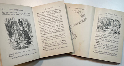 Louis Carolページ 1916, 1934 ~ Alice in Wonderland Set ~ Miniature Early Editions