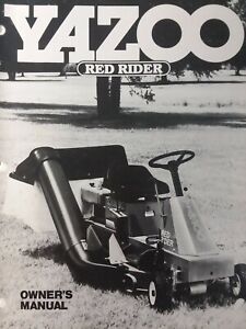 Yazoo Red Rider Lawn Mower Rear Engine Tractor Owner & Parts Manual | eBay