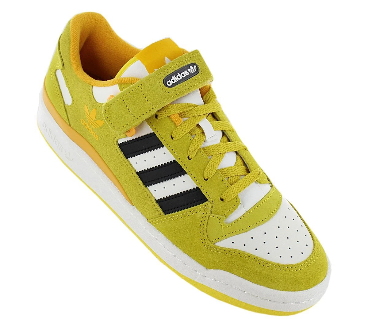 adidas Originals Forum Low Herren Sneaker Gelb Wei HR0396 Retro Freizeit Schuhe