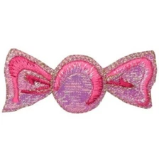 Pink Candy Applique Patch - Hard Candy, Shimmery Wrapper Badge 2.5" (Iron on)