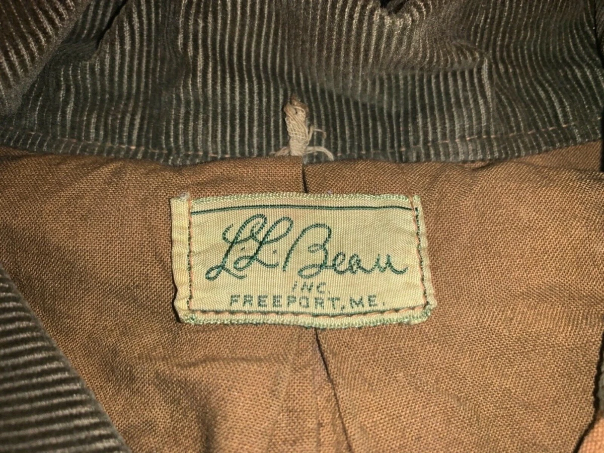 VTG 1960's Men's L.L. Bean Canvas Hunting Field Jacket size L | eBay