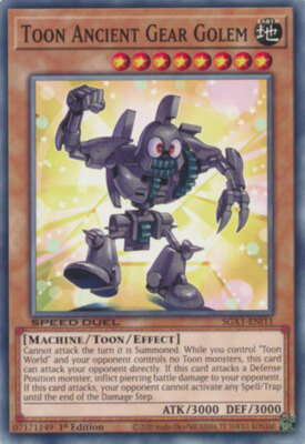 Toon Ancient Gear Golem - SGX1-ENI11 - Common - 1st Edition x1 - Near Mint