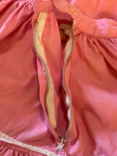 Vintage Square Dance SKIRT Full Hem Pink Rockabilly Swing Cowgirl Metal Zip XS - Picture 7 of 7