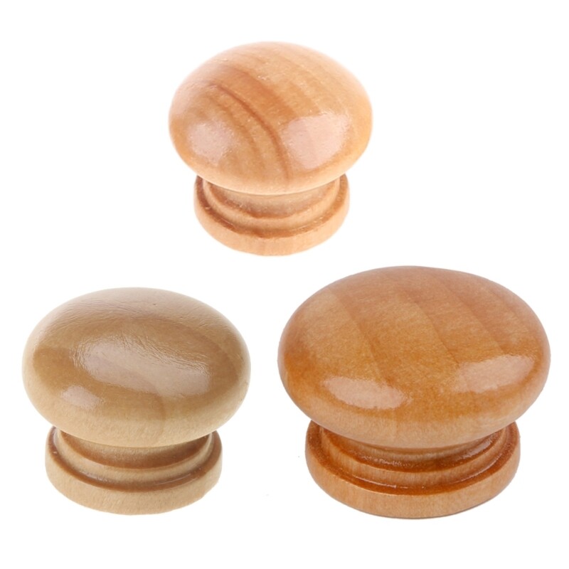 10 Pcs Cabinet Drawer Pulls Natural Dresser Knob Cupboard Handle Home