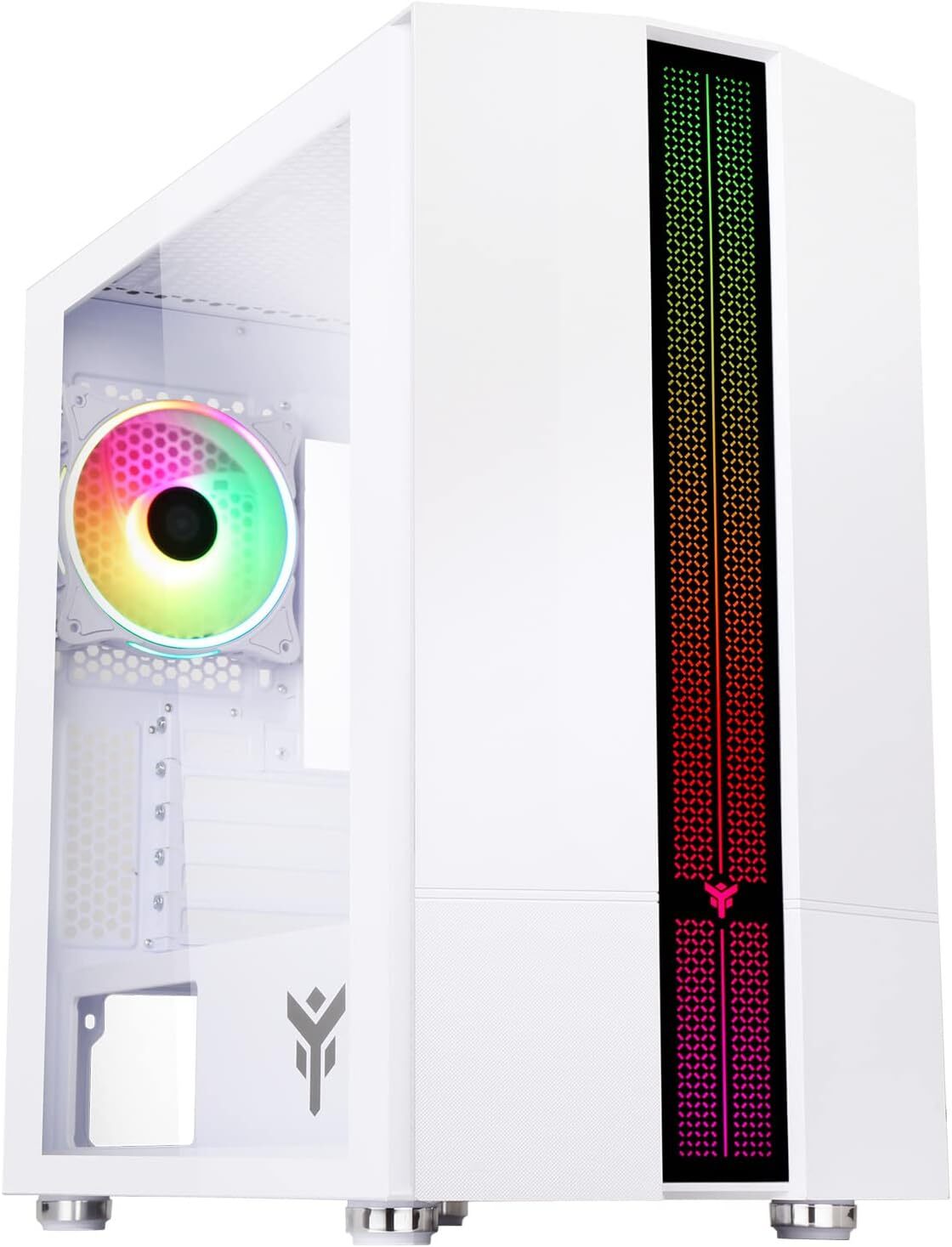 Case Liflig W41 - Gaming Mini Tower, Matx, 12cm Argb Fan, 2xusb3, Side Panel Tem