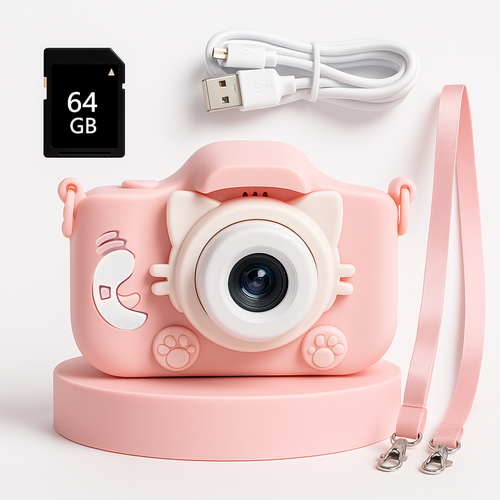 Ruzt Kids Fun Toy Digital Video Camera 1080P with Silicone Cover & 64GB SD Card - Picture 19 of 26