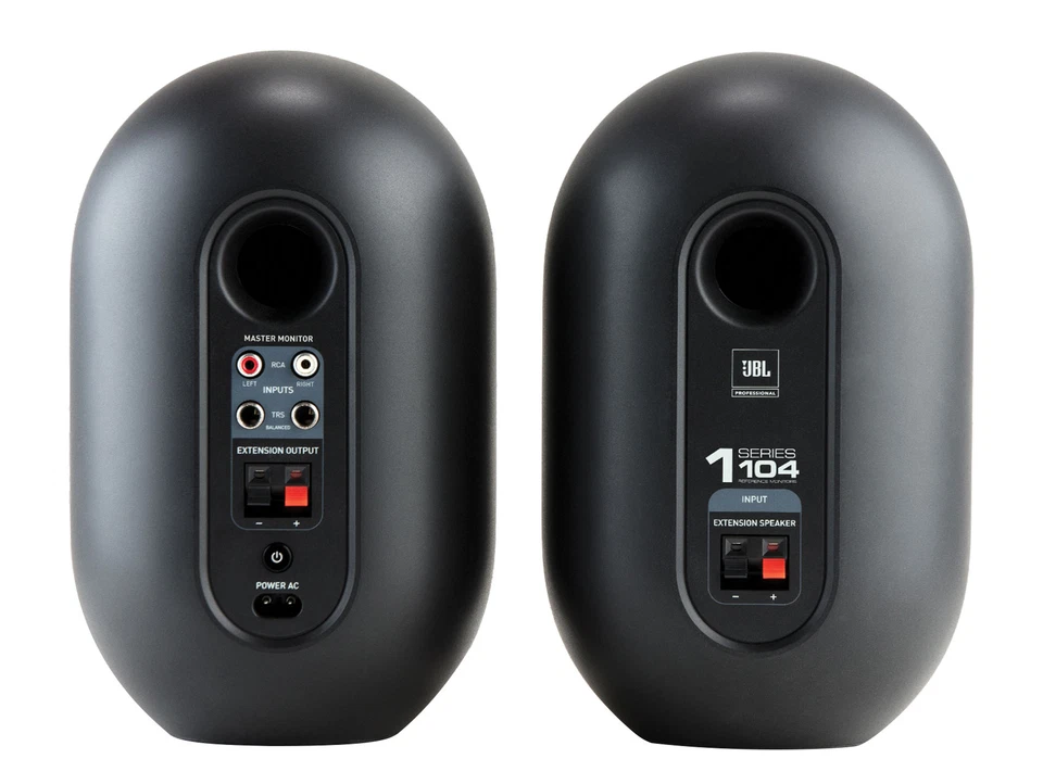 Par de monitores de estudio alimentados JBL 104 con Bluetooth + auriculares + micrófono + soporte 104SET-BT Foto 2 de 4