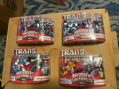 TRANSFORMERS Robot Heroes - Lot of 4 packs (Generation 1)