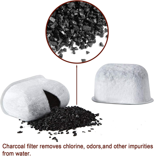 6 Pack Charcoal Water Filters for Breville Espresso Machine,Disposable Coffee Fi - Picture 3 of 5
