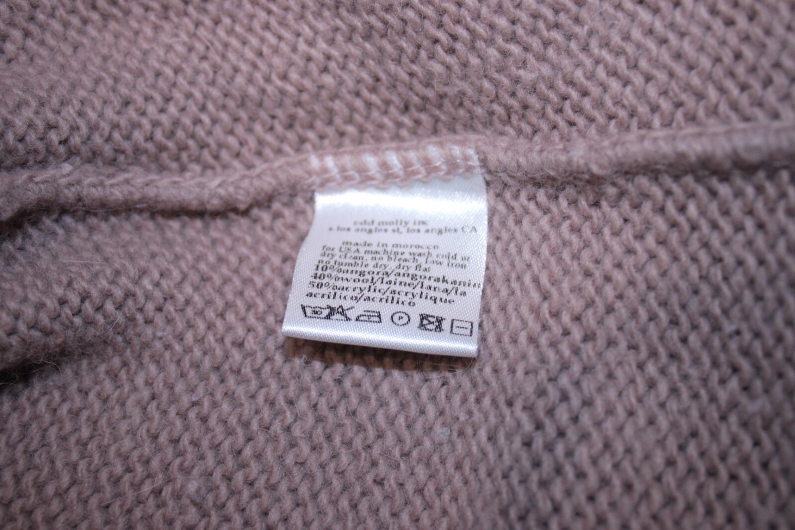 Odd Molly 829 womens angora wool sweater jumper pullover hood Size 1 S Sample