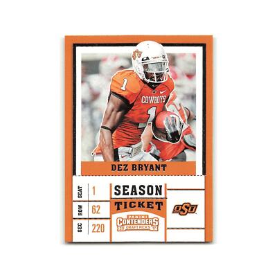 Dez Bryant 2017 Panini Contenders Draft Picks #30 Oklahoma State
