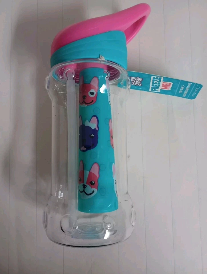 Botella de agua de plástico Cool Gear 14 oz. Freeze Stick Caño Abatible Elige del menú Foto 2 de 4