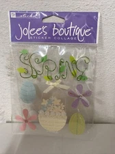 Jolee's Boutique Sticker Collage Sticko Scrapbook Stickers - Spring Basket
