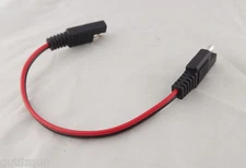 1x DC Power Automotive Battery SAE To SAE Connector Cable Wire 25cm 10" 18AWG
