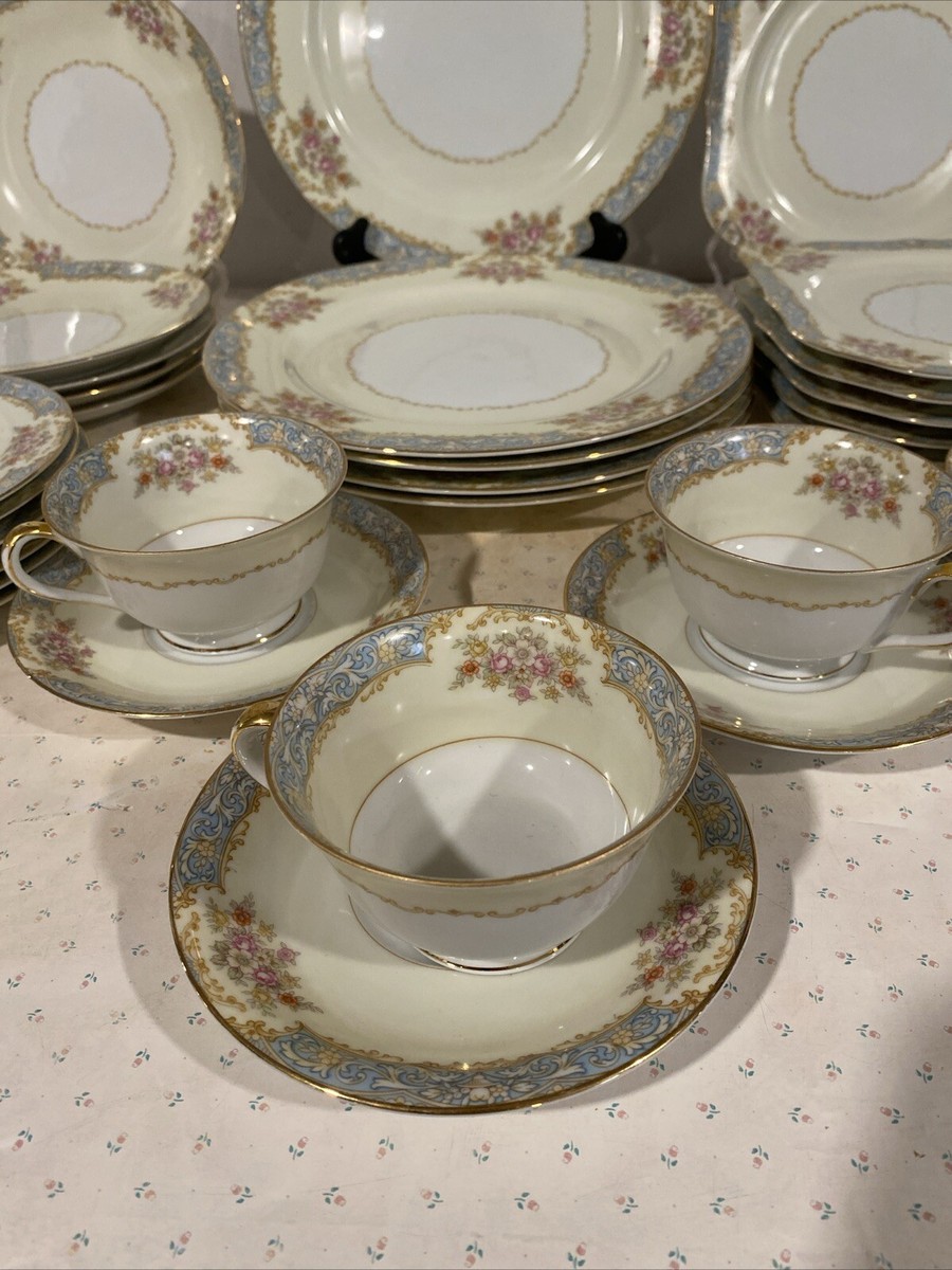 【レア】 Noritake 装飾品タイル Noritake China Chelsea 5822 Japan 57-Piece Set Lot White